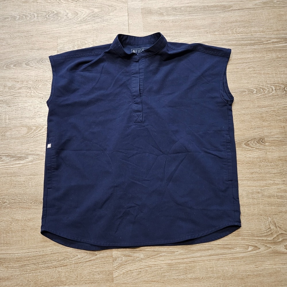 FIGS Rafaela Scrub Top XS Navy Blue Women's Medical Uniform Technical Collection